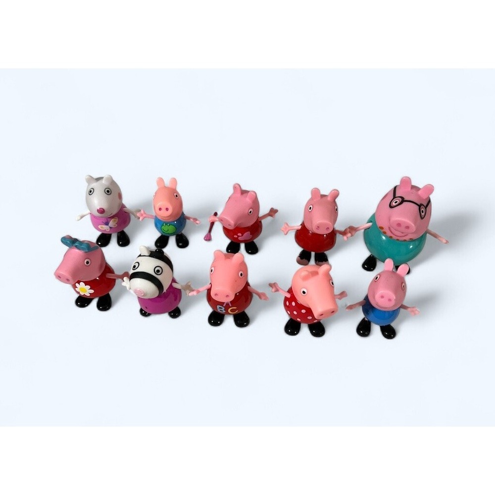 Peppa Pig & Friends Adventures Large Mixed Lot 10 Figures Toys Fun Play Themed